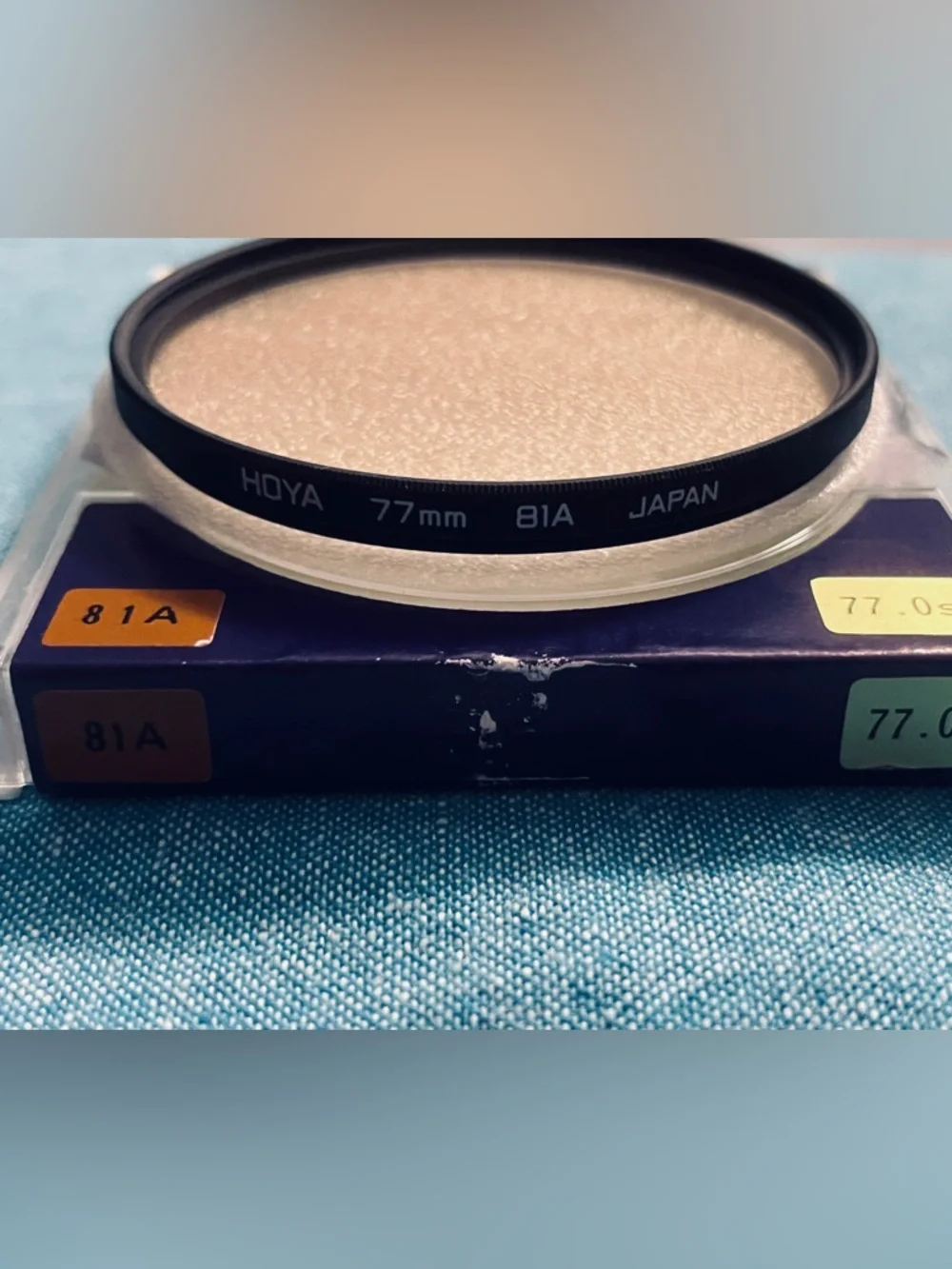 Hoya 81A camera lens filter ... in a 77mm thread size